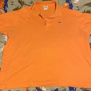 Men’s Lacoste polo size 9 3XL orange